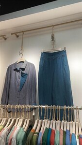 双色织休闲裤,女装休闲裤,古韵夕木