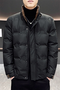 1018-MY933-P125羽绒服短款高端立领加厚保暖2025男秋冬季白鸭绒图片