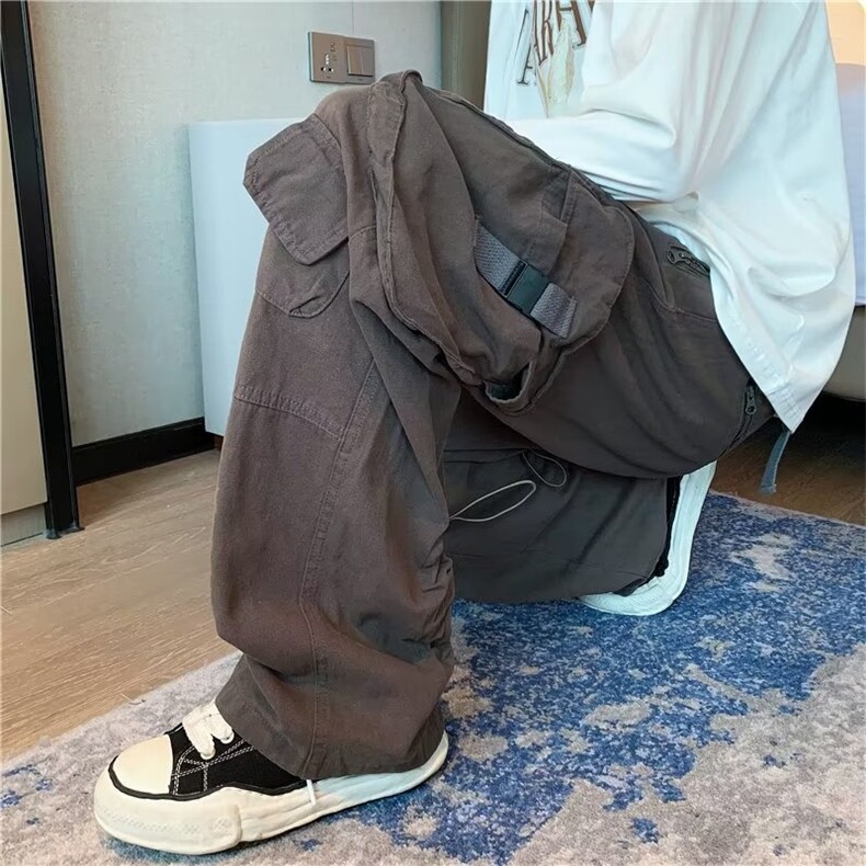 男秋季新款港风休闲裤G3101P58图片