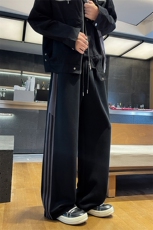 春秋美式复古条纹运动百搭卫裤男款宽松直筒休闲显瘦裤子特批48，男装休闲裤，电商B319