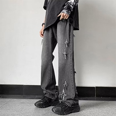 裤子高街水洗牛仔裤男C945P43，男装牛仔裤，星座1116-2