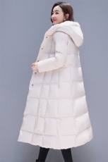 棉衣/棉服拉链2020年冬季长袖中长款时尚常规保暖舒适，女装棉衣/棉服，瑶迪依秀