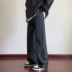 春秋冲锋裤男防水男士休闲裤长裤直筒按扣运动裤A266-KZ8024-P65图片