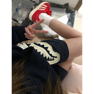 【有货】C3115CC-特P35 鲨鱼嘴贴布绣运动休闲短裤男女图片