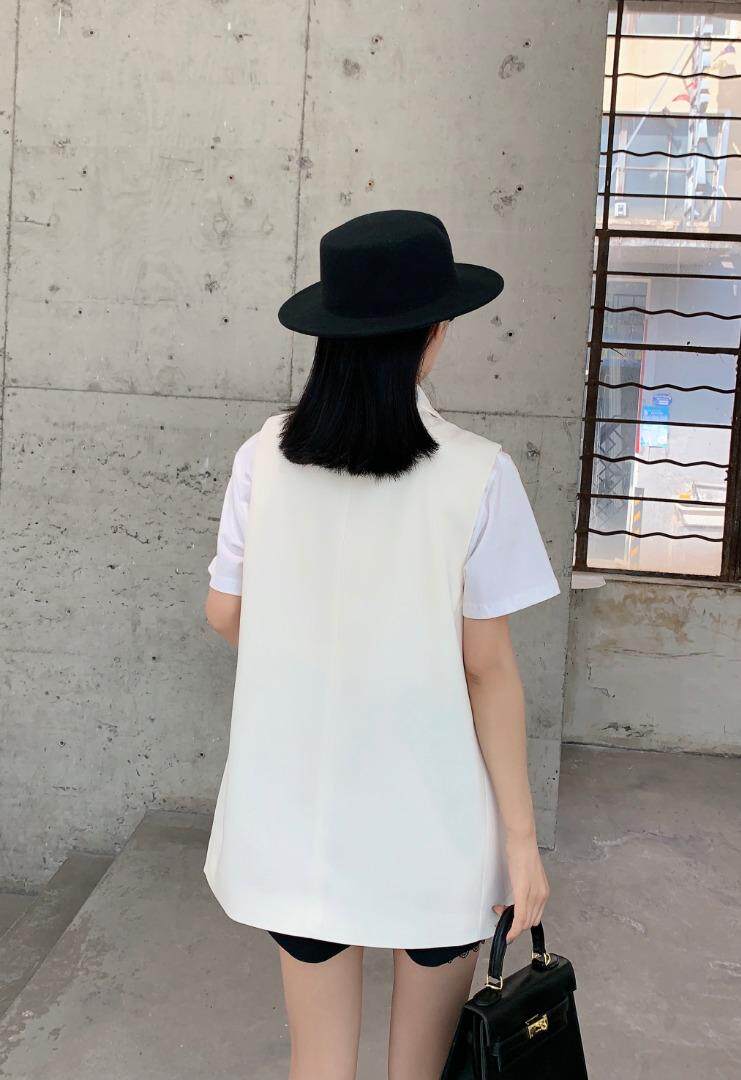 时尚胸花马甲，女装马甲，咔蒂妮