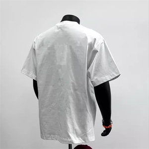 万针全刺绣工艺 高品质260克纯棉双纱美式宽松百搭短袖T恤 特P33图片