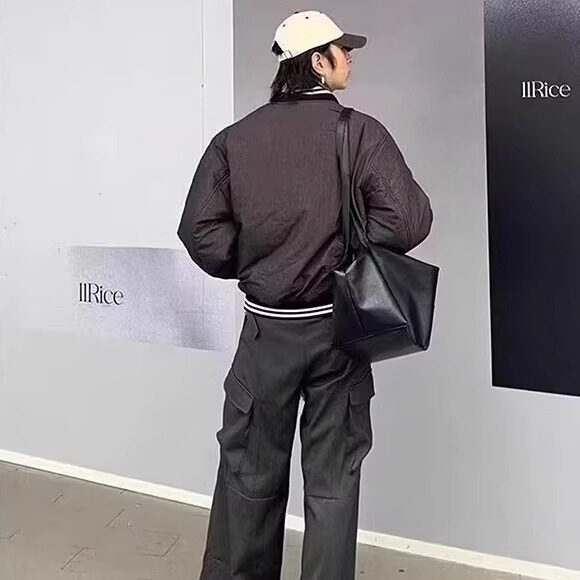 水墨画棒球服冬季男双面穿拉链棉衣韩版加厚潮流帅气保暖外套棉服,男装棉衣,星座1210-1