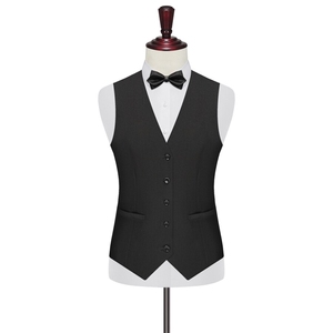 MJ8588P29马甲工作服西装伴郎服职业装大码礼服男士纯色西装马甲图片
