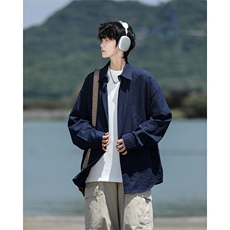 8XL-M泡泡纱盐缩肌理长袖衬衫男春季冰丝外套防晒衬衣CS29007P40，男装防晒衣，电商B312