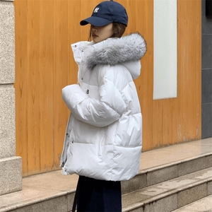 【高品质】可拆卸毛领羽绒棉服情侣美式厚外套棉衣2568特P90网图图片