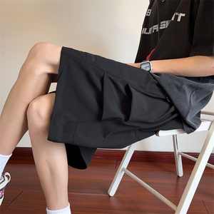 春夏新款速干印花打褶短裤宽松宽松 M~4XL XZ604-DK214-P35控48图片