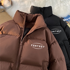 毛毯新款秋冬时尚字母印花休闲立领棉服A247-MY505特批85控138，男装棉衣，电商A247