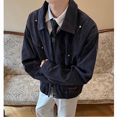 男装夹克2025秋季新款复古翻领飞行员外套XZ514-2-JK994-P98，男装夹克，星座514-2(原B239)