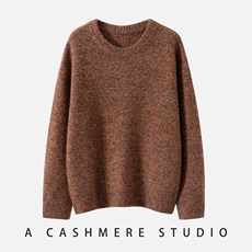 2025年秋季圆领长袖圆领套头衫时尚百搭休闲，女装羊绒衫，启东羊绒