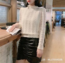 2021年冬季加厚修身显瘦气质蕾丝打底衫 大量供应，其它，婉伦