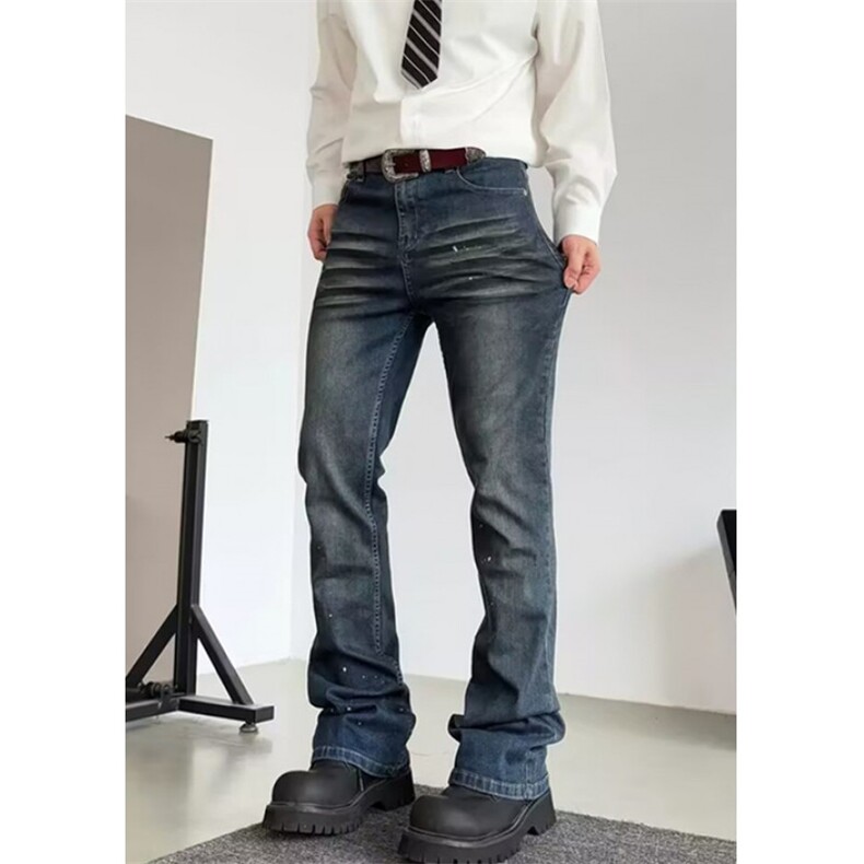 春秋季高品质男士牛仔裤直筒修身复古简约百搭时尚男裤子N9189,男装牛仔裤,星座1116A（原606A-3）