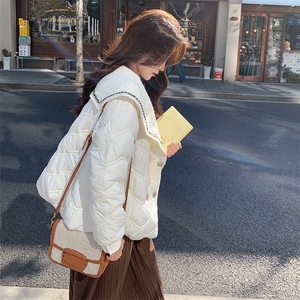 小香风拼色羽绒服3518P255K358图片
