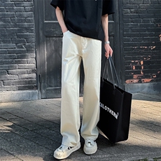 ！四季100棉%纯色四季款阔腿百搭垂感休闲裤子1229/p45，男装休闲裤，电商B381-2