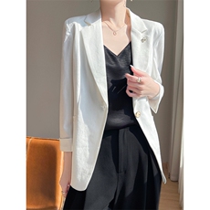 2025女士春季新款时尚简约干练西装外套，女装西装，凯思米羊绒