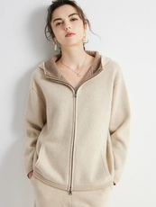 毛衣女2025新款宽松外穿慵懒风时尚毛衫内搭加厚上衣打底衫女，女装针织衫/毛衣，美够羊绒