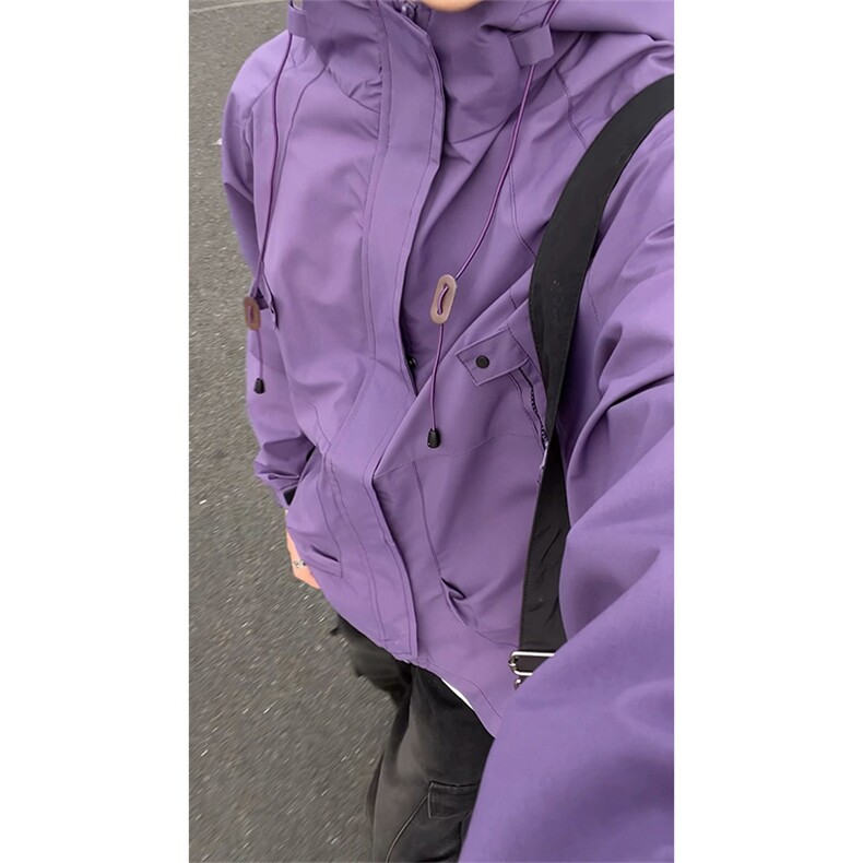 2025秋季新款直播品质休闲夹克冲锋衣防风衣连帽外套J90-P35，男装风衣，星座1402-3