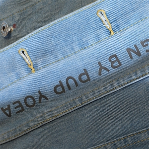 Jk600-p55 M-5XL 现货大咖砖墙牛仔夹克肥仔量足破洞大码图片