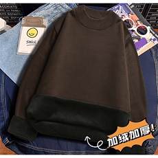 半高领毛衣男加绒加厚一体绒卫衣秋冬季百搭毛线针织衫7001-P22，男装针织衫/毛衣，星座1706