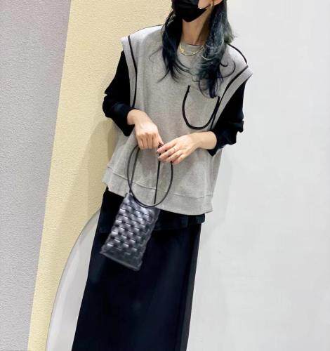 现货，织带拼接背心，女装背心吊带，依纤