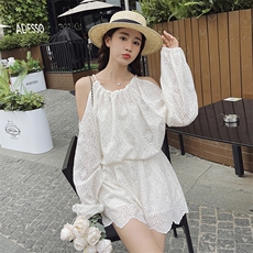 现货210-8801-P140-K208夏季新款~别致珍珠领蕾丝套装2025年秋季，女装套装/套裙，浙宝210（原浙宝191）