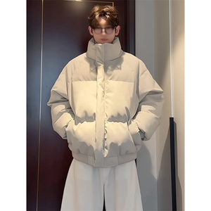 直播现货原版高品质冬季美式帆布皮棉服立体纹理加厚棉衣外套图片