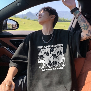 量大优  供视频  重磅麂皮绒短袖T恤男JPDX247-特P19图片