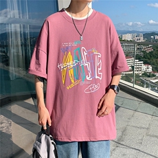 1图案已注册港风日系中性情侣大码M-5XL风短袖DT7735P28控45，男装T恤，星座226-2