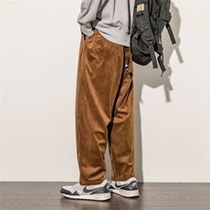 K875加绒款木地板墙直筒灯芯绒老爹裤A014-K8755-P55控68，男装休闲裤，电商A014