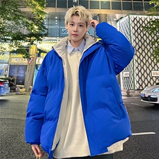 特批港风夜景情侣时尚宽松连帽棉衣MY2271P75控118，男装棉衣，电商A247