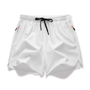 夏男女短裤运动跑步裤分叉拉链口袋三分短裤大码S-5XL D034 P30图片