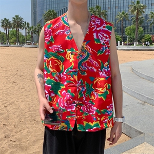 MJ02 坎肩马甲背心双层盘口马甲男女大码婚礼团队风汉服图片