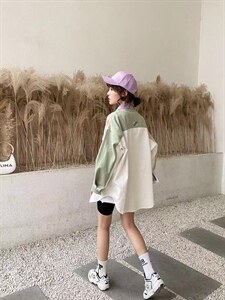 拼接外套图片