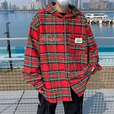 原宿慵懒衬衫街头气质ins文艺新款流行长袖时尚日系百搭V领，男装衬衫，星座716-3
