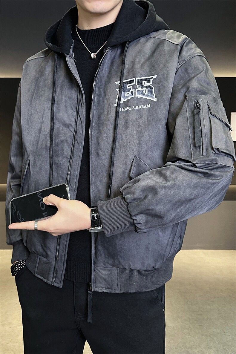 潮牌数据款男士羽绒服标50可拆卸帽保暖上衣B317/8818/P245,男装羽绒服,电商B317