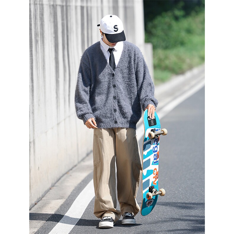 毛绒针织毛衣男秋冬季流行风格复古开衫外套Y0789-P55,男装针织衫/毛衣,星座308B-2