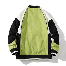 秋季宽松潮流休闲拼色棒球服情侣外套夹克EY3671-P75，男装夹克，电商B306