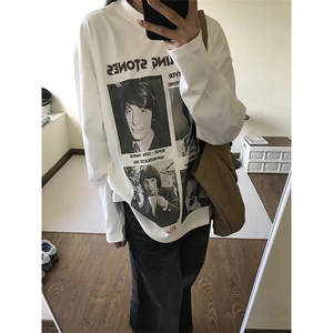 秋季新款印花长袖T恤衫 美式潮牌 D328-CX7701-P29图片