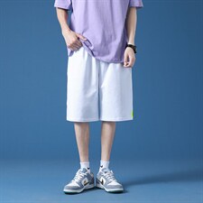男士休闲运动裤子韩版潮流宽松直筒短裤ins潮夏A161-2-D908-P35，男装休闲裤，电商A161-2