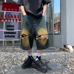 青春流行ins男直筒水洗牛仔裤A004 P38图片