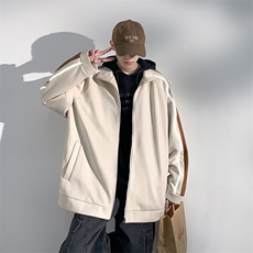 23年秋季麂皮绒外套男港风拼接夹克休闲外套JK730-P78，男装夹克，星座717