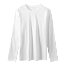 春秋丝光棉长袖T恤女内搭外穿打底高支高密柔滑亲肤宽松垂感上衣，女装T恤，元素羊绒