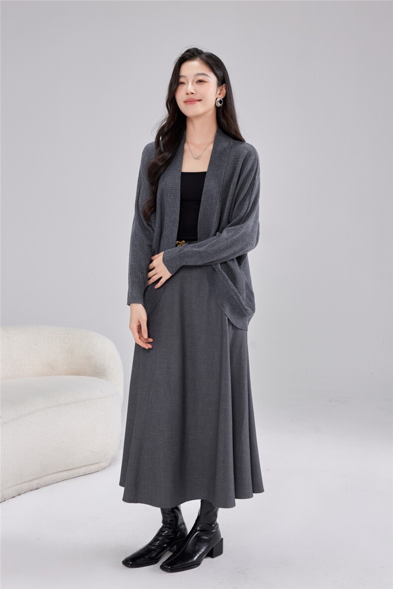 2025秋冬百搭时尚简约开衫舒适外套外搭，女装针织衫/毛衣，雅之冉羊绒