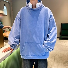 纯色做旧卫衣男潮ins港风潮流DBL50P55，男装卫衣，星座1116-2