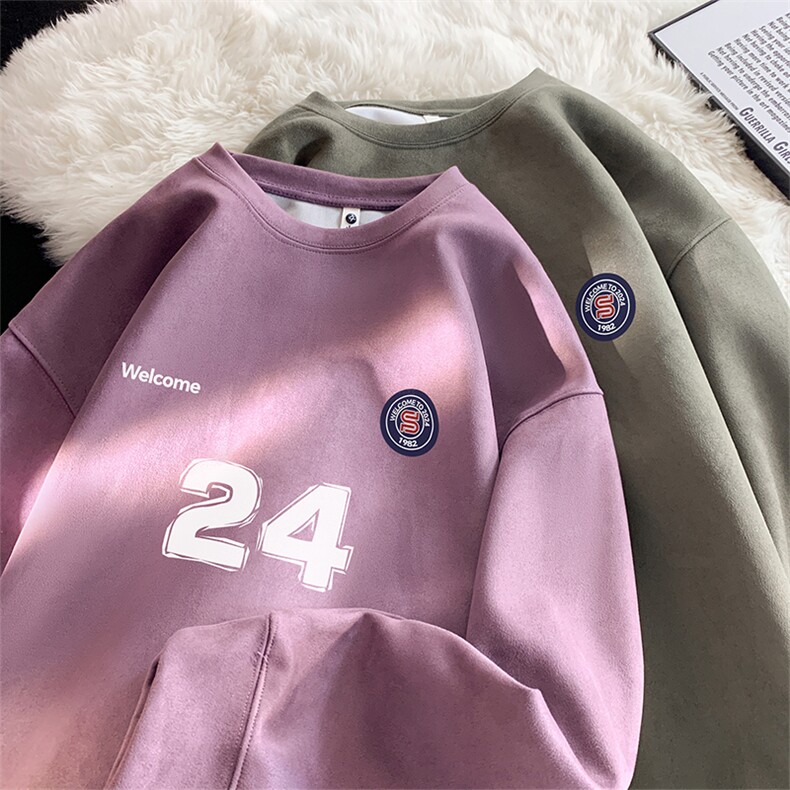 2025新款潮牌wyjp6919卫衣圆领麂皮绒特p35控69,男装卫衣,星座605(原A050)