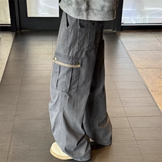 春季美式工装裤男宽松直筒休闲裤新款青少年多口袋裤子，男装休闲裤，星座410-7